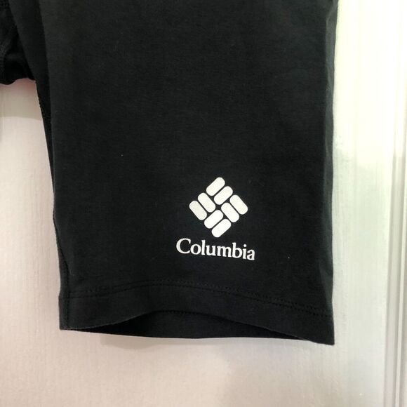 Columbia Womens Short M Black Standard Trek 1/2 Tight Stretch Biker Athletic NWT - Picture 3 of 9